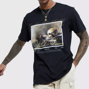 Boohoo Man Oversized Graphic T-Shirt, Size XS​​​​​​​​​​